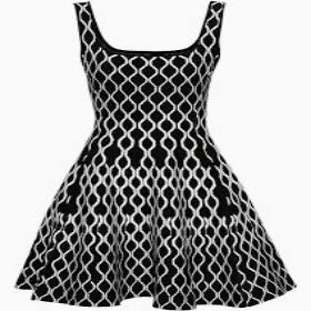 white helix dress